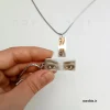 گردنبند حکاکی با عکس چشم