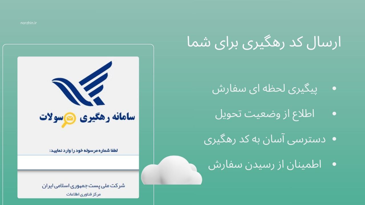 ارسال کد رهیگیری پستی و تیپاکس