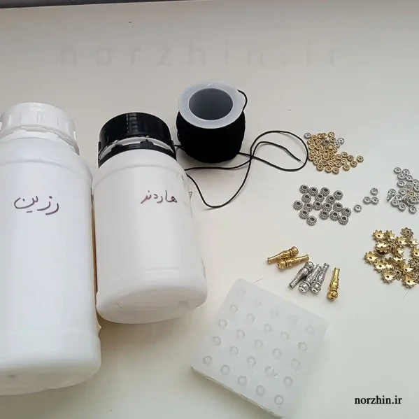 پک وسایل ساخت تسبیح سازی شامل رینگ شیخک و خرج کار