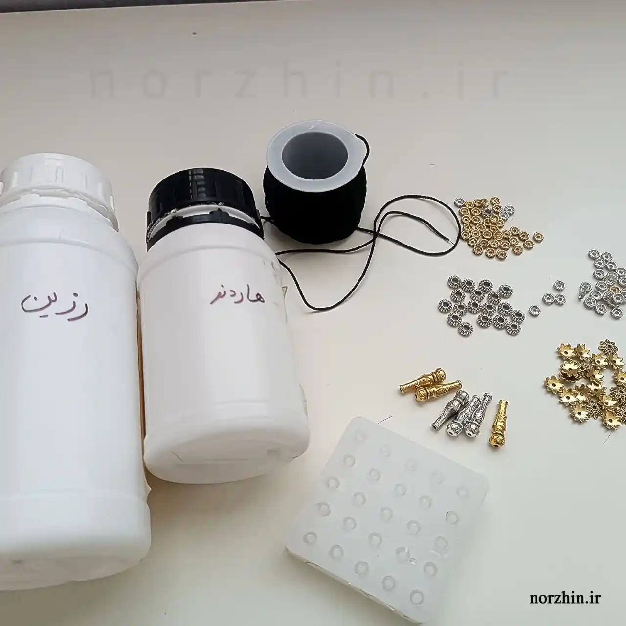 پک وسایل ساخت تسبیح سازی شامل رینگ شیخک و خرج کار