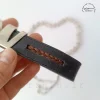 جاکلیدی موی یار چرم طبیعی با بند استیل